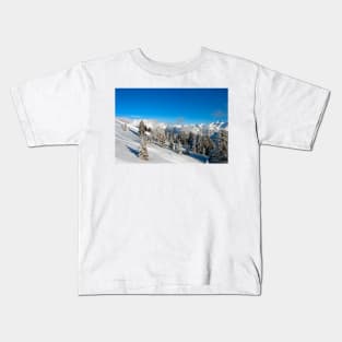 Courchevel 3 Valleys French Alps France Kids T-Shirt